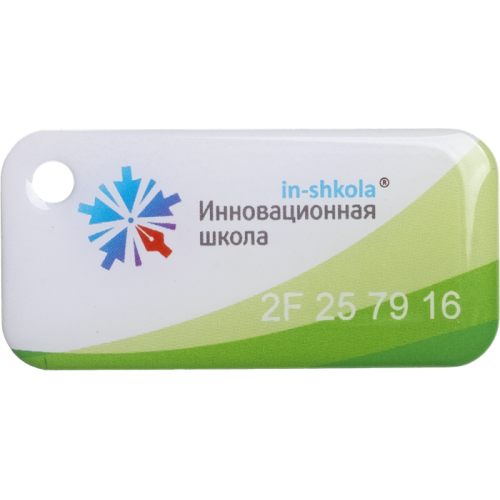 Брелок "Инновационная школа", цвет зеленый №2