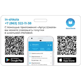 Карта учащегося с прорезью под европодвес "Инновационная школа", №5