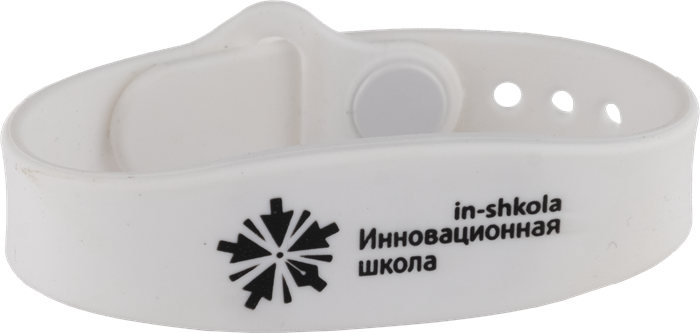 Браслет силиконовый "Инновационная школа", цвет белый ИБАС01030104 - фото 174615