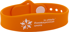 Браслет силиконовый "Инновационная школа", цвет оранжевый 48204