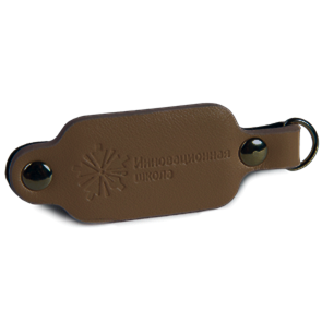 {{photo.Alt || photo.Description || '"Брелок кожаный "Инновационная школа", цвет темно-коричневый" .'}}